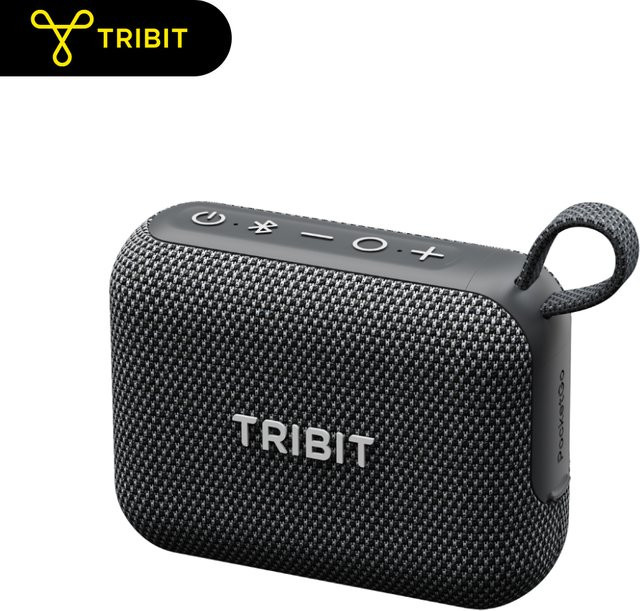 Tribit PocketGo Tragbarer Bluetooth-Lautsprecher IP68 Wasserdicht mit 20 Stunden Spielzeit und TF-Kartensteckplatz in Schwarz oder Grün - Bild 1