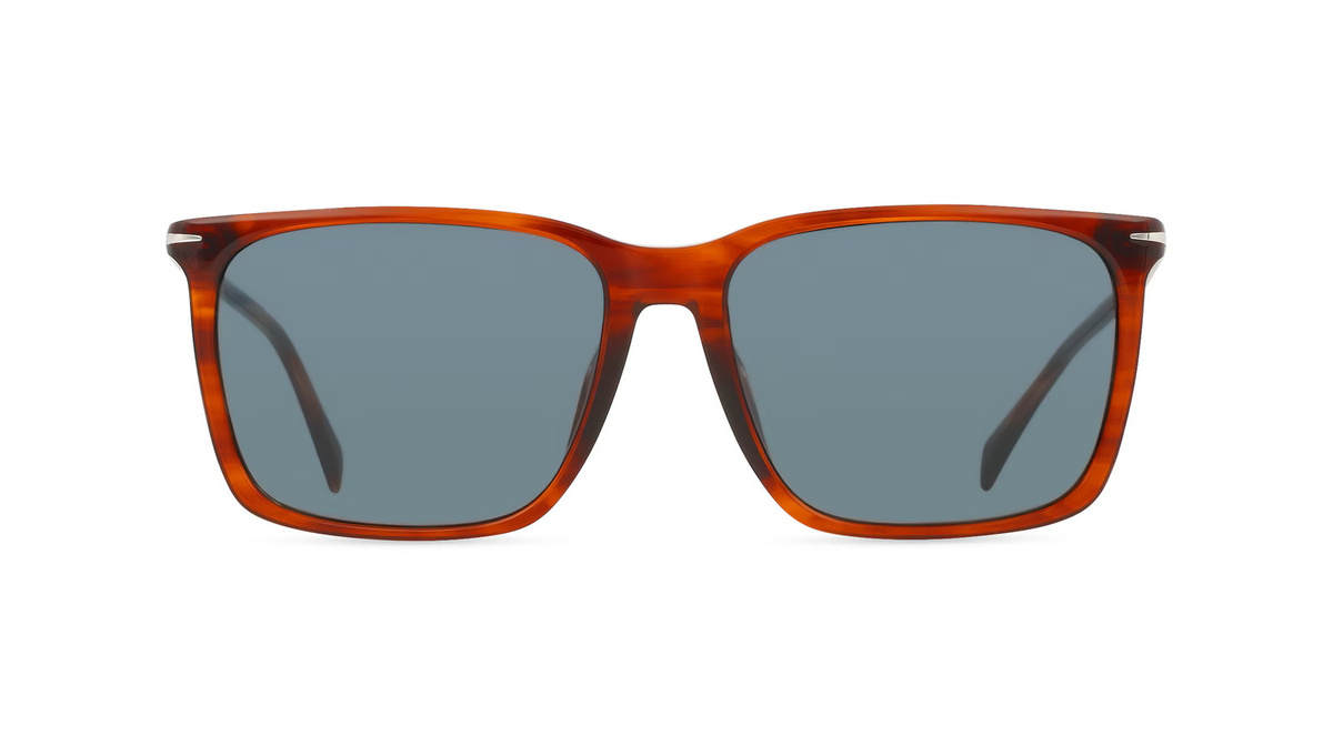 David Beckham DB 1145/G/S Sonnenbrille, Vollrand, Quadratisch, Acetat, Herren, braun - Bild 1