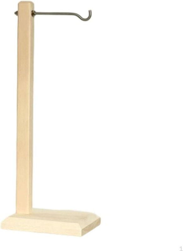 Crafttradeonline Windspiel-Ausstellungsständer und Desktop-Organizer aus Holz und Metall in Braun und Beige - Bild 1