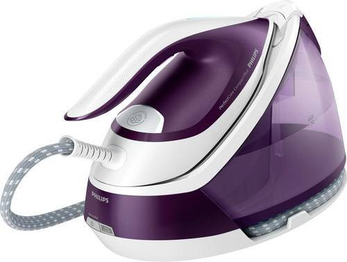 Philips PerfectCare Compact Plus GC7933/30 Dampfbügelstation in Lila und Weiß mit 2400W, vertikalem Dampf, Abschaltautomatik und Anti-Calc-Funktion - Bild 2