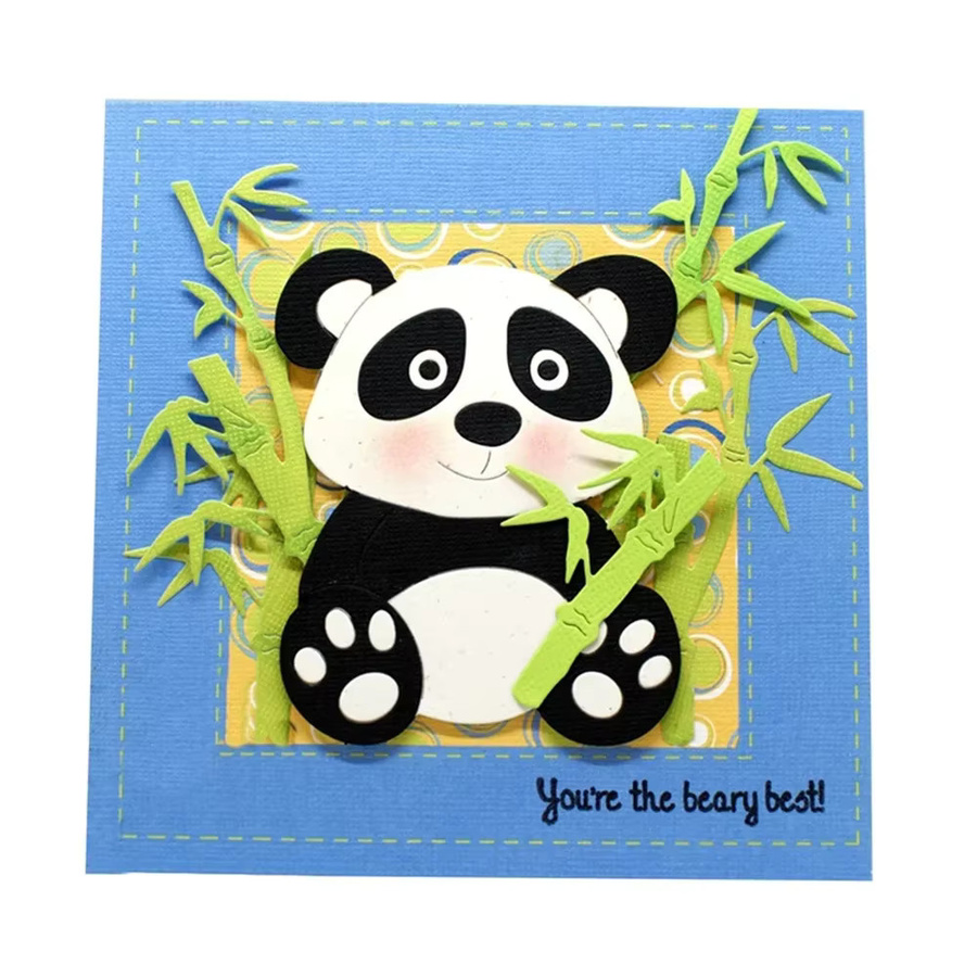 Metall-Stanztüllen mit Tier-Motiven Fuchs Panda Eichhörnchen für DIY Scrapbooking und Bastelarbeiten - Bild 2
