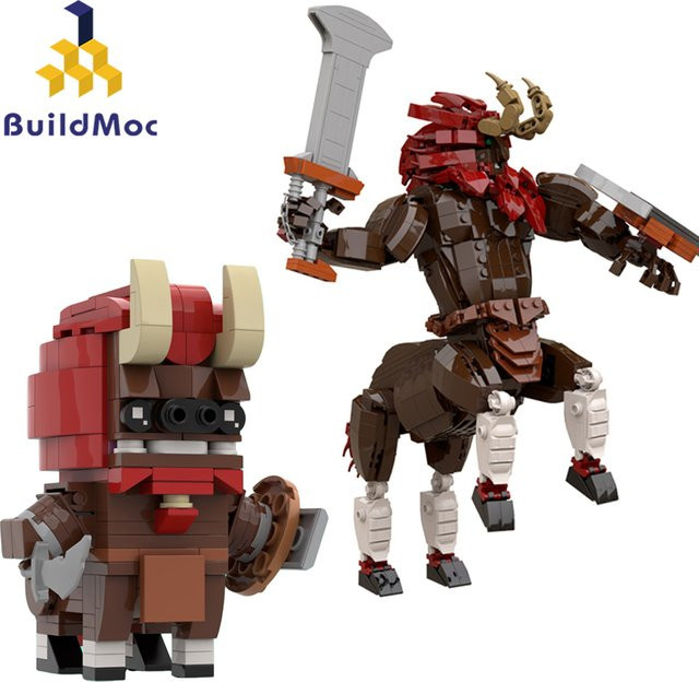BuildMoc Breaths the Wild Brickheadz Monster Centaurs Lynels Bausteine-Set - Bild 1