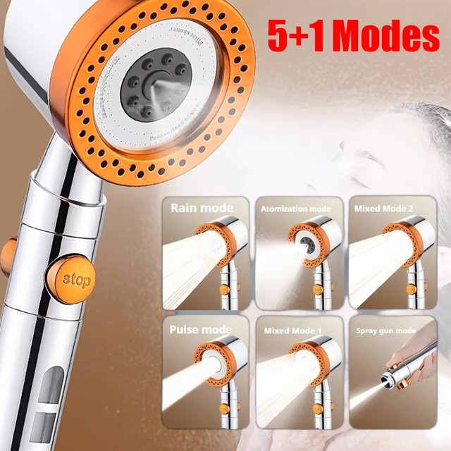 VILOYI 5-Spray-Spa-Duschkopf aus ABS mit Hochdruck und Filterfunktion für dein Badezimmer - Bild 1