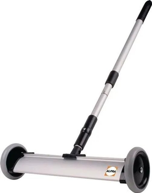 ALFRA Spänebesen aus Aluminium mit Teleskopstiel in Silber, Breite: 75 cm, Höhe: 105 cm - Bild 1