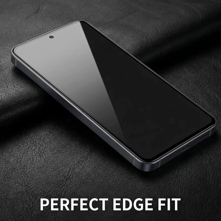 4er-Pack Sichtschutz Displayschutzfolie aus gehärtetem Glas für Samsung Galaxy S26 Ultra S25 S24 Plus S23 S22 S21 in Schwarz mit Anti-Spionage-Funktion und Fingerabdruck-Kompatibilität - Bild 5