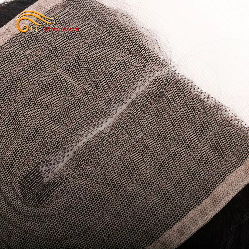 Htonicca Bouncy Curly 4x1 T-Teil-Spitzenverschluss, Echthaar, gewellt, lockig - Bild 3