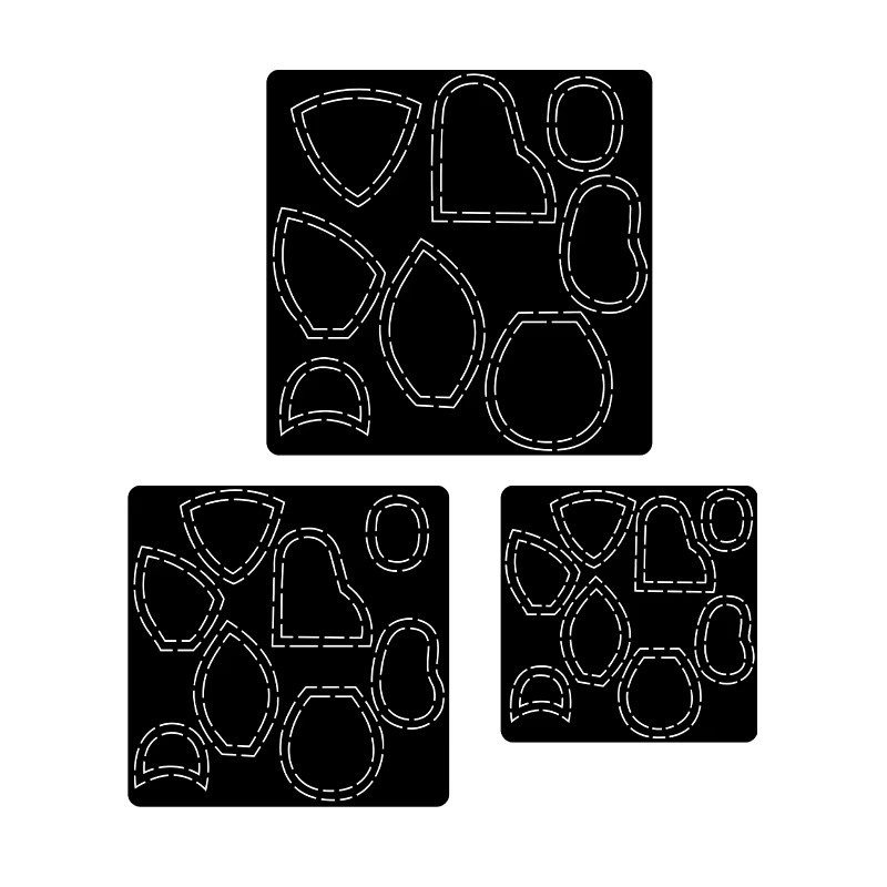 YOMDID Handgemachte DIY Quilt Vorlage mit Bären Design für Näharbeiten und Stoffhandwerk, Breite: 30,0 cm - Bild 6