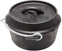 Petromax Dutch Oven FT1-T Feuertopf aus Gusseisen in Schwarz für offenes Feuer und Kohle, 1,1 l - Bild 1