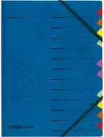 Herlitz Ordnungsmappe Quality mit 12 Fächern in A4 und Blau - Bild 1