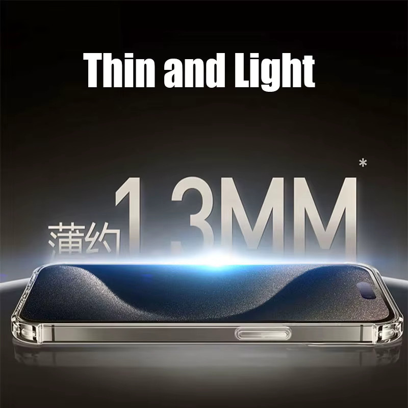 Stoßfeste und transparente Silikon Handyhülle von HMPSGN für iPhone 11 bis iPhone 17 Pro Max Plus und 17 Air - Bild 4