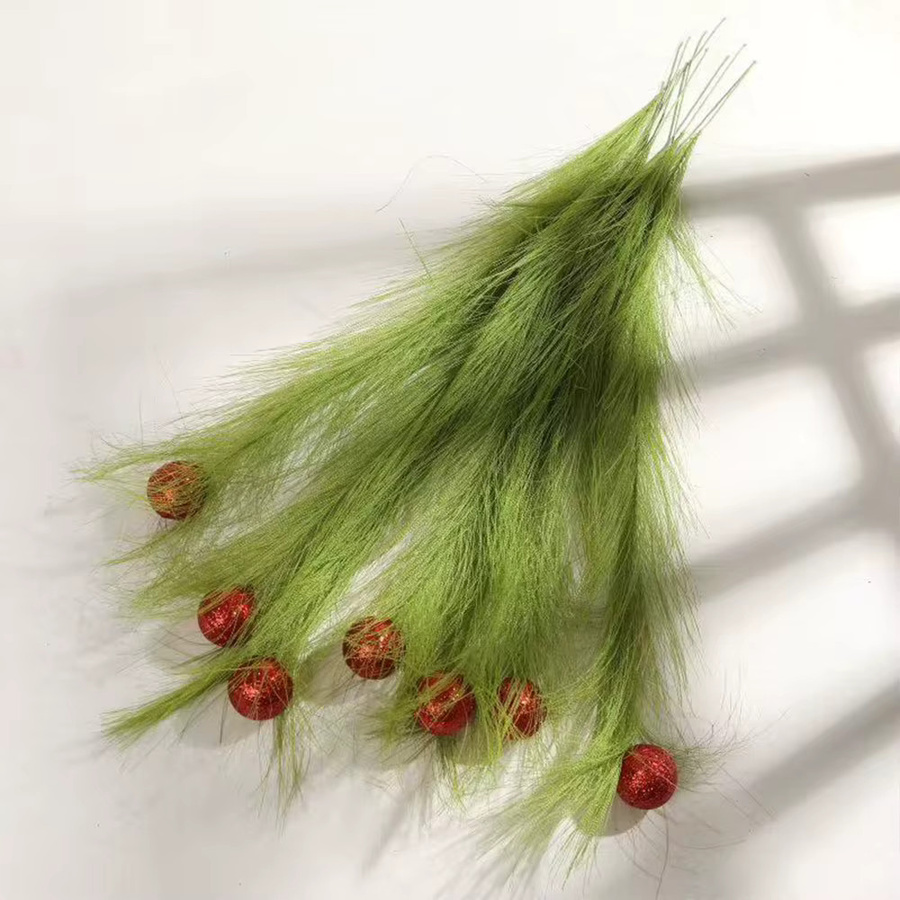 Runtowo 10er Set Weihnachtsbaumspitzen in Lindgrün mit lockigen Stielen für deine Weihnachtsdekoration - Bild 3