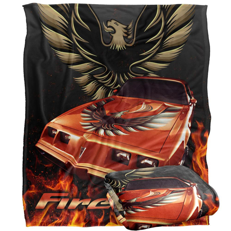 Pontiac Firebird Flammen Decke von Pertemba FR in Schwarz, One Size - Bild 6