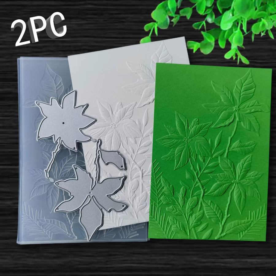 2-teiliges Set Blumen-Charm 3D-Relief-Ordner und Schneidform für Scrapbooking und DIY-Bastelarbeiten - Bild 4