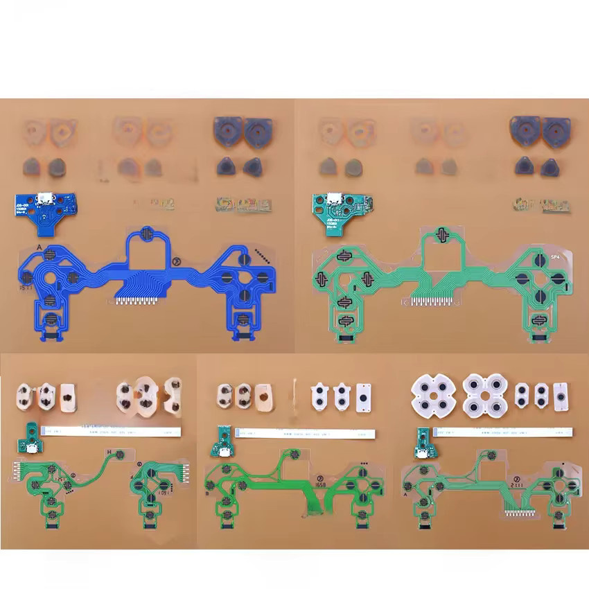 JCD USB Ladeport mit leitfähigem Silikon-Gummi für PS4 Pro Slim Controller JDM-001/011 JDS-030 JDS-040 JDS-055 - Bild 2