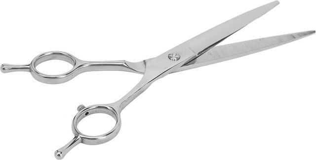 Haarschneideschere Gerade, Edelstahl, Friseurschere - Bild 1