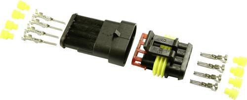 BAAS Superseal Set AMP-Superseal 1.5mm Serie, Schwarz, Rastermaß: 6mm, ES14 1St. - Bild 1
