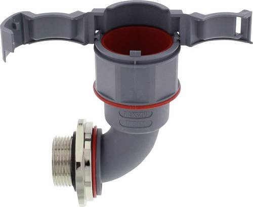 Wiska Verschraubung EMBF90-48-63-BG Grau M63 x 1.5 90 Grad aus Kunststoff 5er Pack - Bild 1