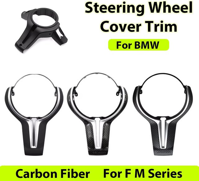LIMBQS Carbonfaser-Lenkradabdeckung für BMW F10 F11 F20 F30 F48 F32 F31 M3 F80 M4 F82 in Schwarz - Bild 1