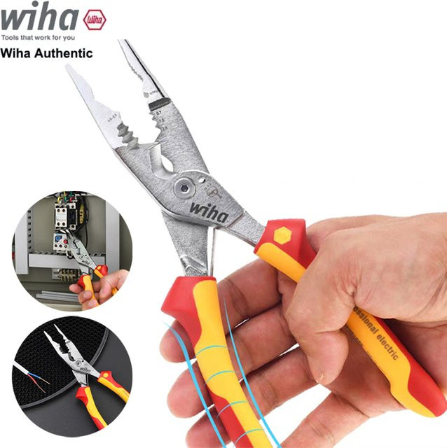 Wiha 8-in-1 Multifunktionale Isolierzange und Elektriker-Abisolierzange 45489 - Bild 1