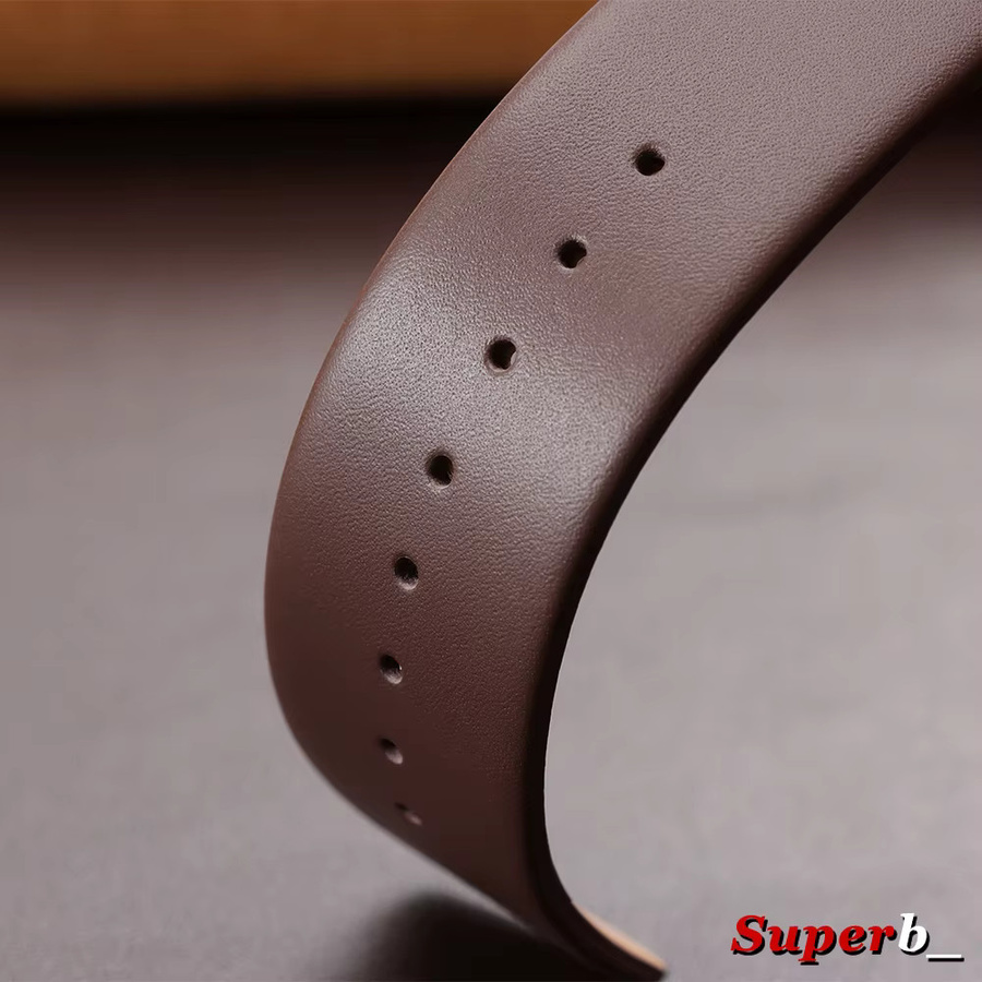 crazyband Uhrenarmband Echtleder, Braun Schwarz, Unisex - Bild 1