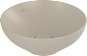 Villeroy & Boch Aufsatzwaschtisch Loop & Friends in Beige, rund, Durchmesser: 38 cm - Bild 1