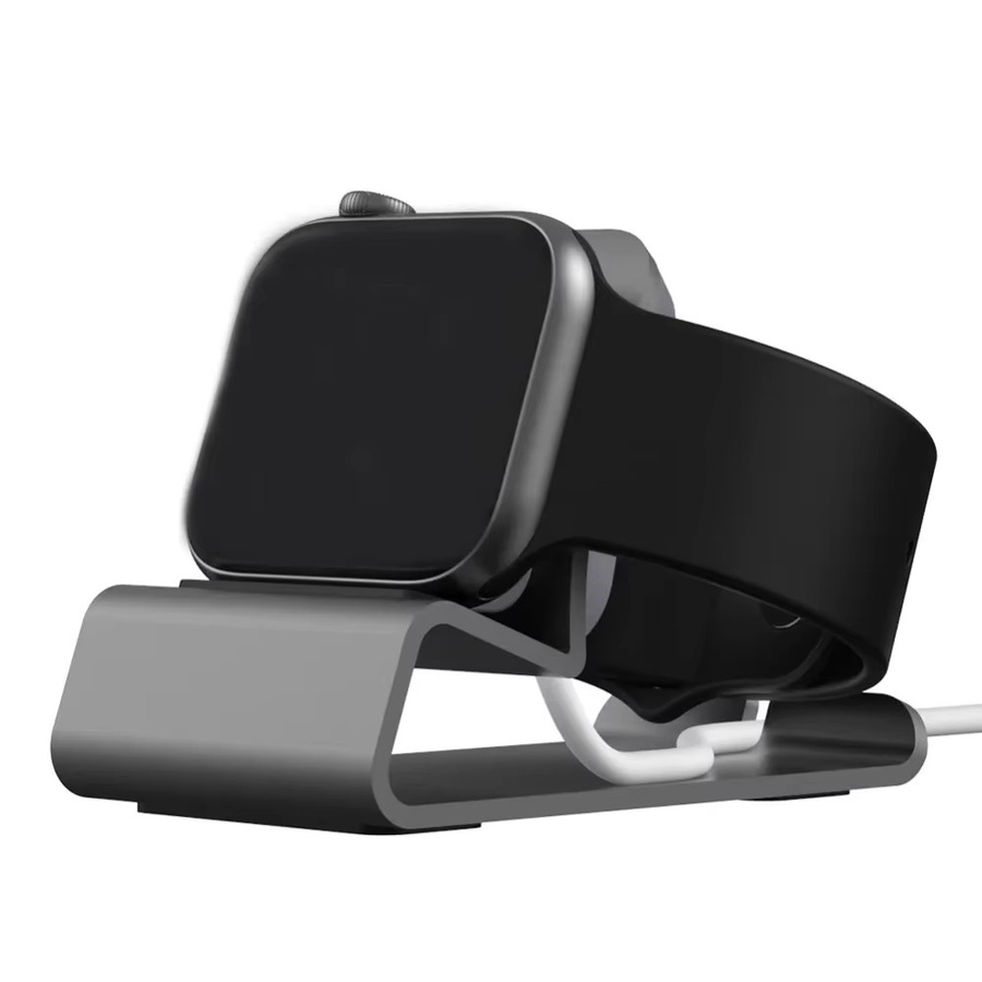 CAOWTAN Ladestation für Apple Watch, Aluminium, Silikon, blau - Bild 3