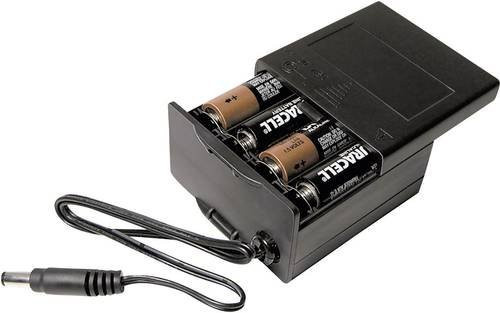 MPD BK-030 Batteriebox für 8x Mignon AA Batterien in Schwarz, B/T/H: 65,28 x 71,8 x 37,08 mm - Bild 1