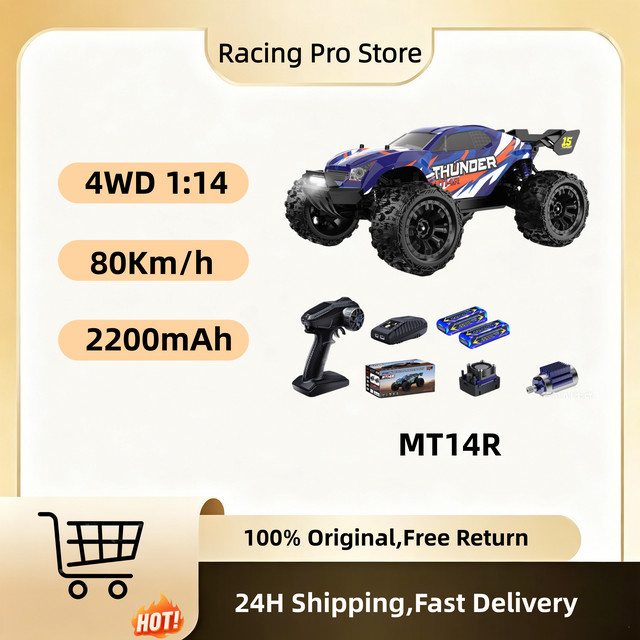 JIUSI MT14R RC Auto Offroad, 1:14, 4WD, blau - Bild 1