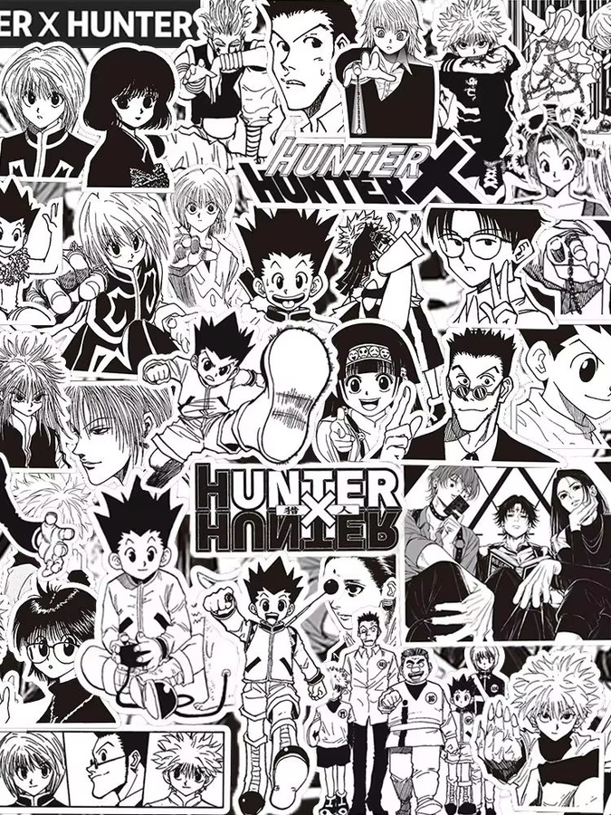 Bandai Hunter×Hunter Aufkleber, Schwarz-Weiß, Set / Bundle - Bild 7