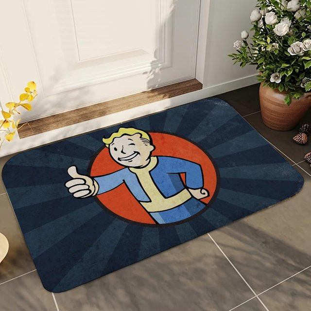 Karpetti Fallout Badezimmer-Absorptionsmatte, Anti-Rutsch-Matte in Blau, B/B: 50 x 80 cm - Bild 1