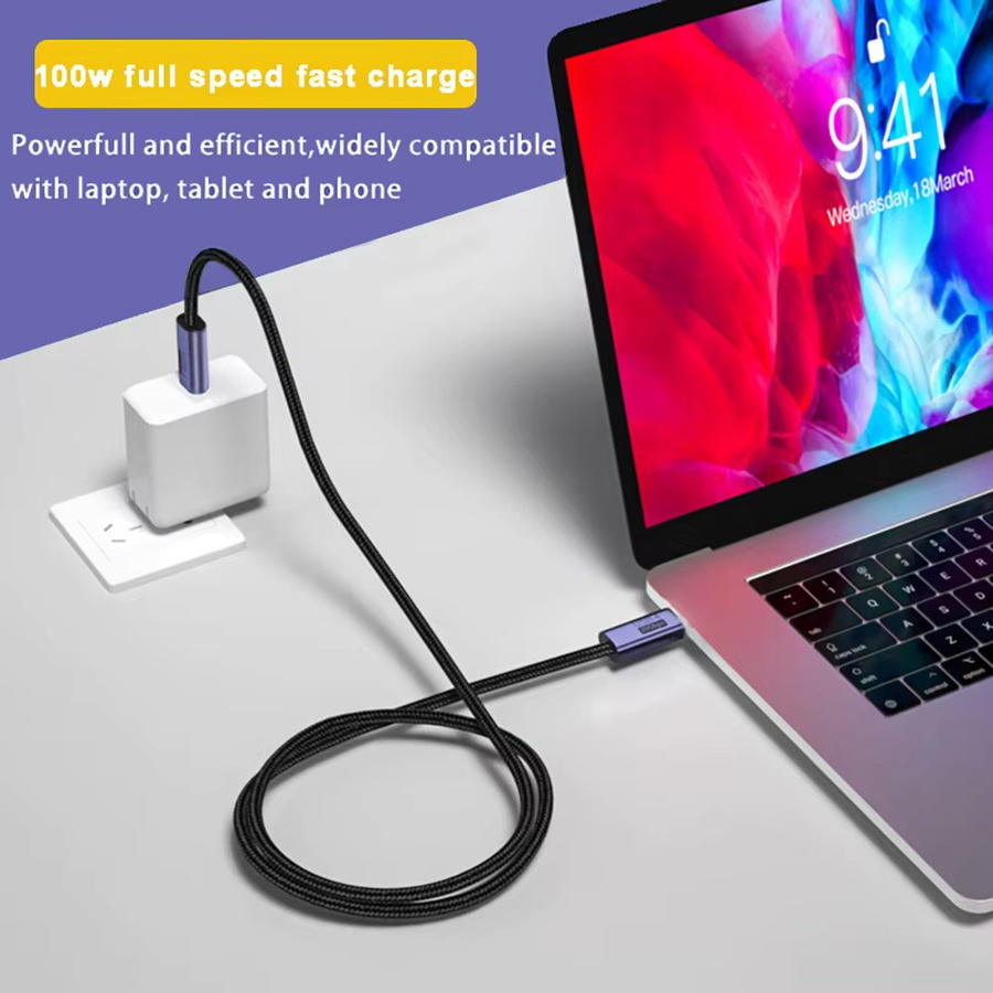 NNBILI USB4 Thunderbolt 3 Datenkabel USB Typ C zu Typ C mit 100W PD Schnellladefunktion und 40GB Datenübertragung für Macbook Pro und 8K@60Hz Unterstützung - Bild 3