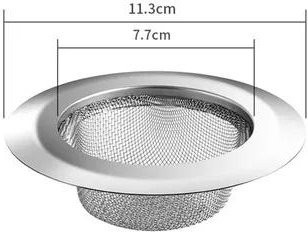 Binchi Outdoor Product Edelstahl-Haarfänger und Ablaufsieb in Silber für Badewanne, Dusche und Spüle - Bild 1