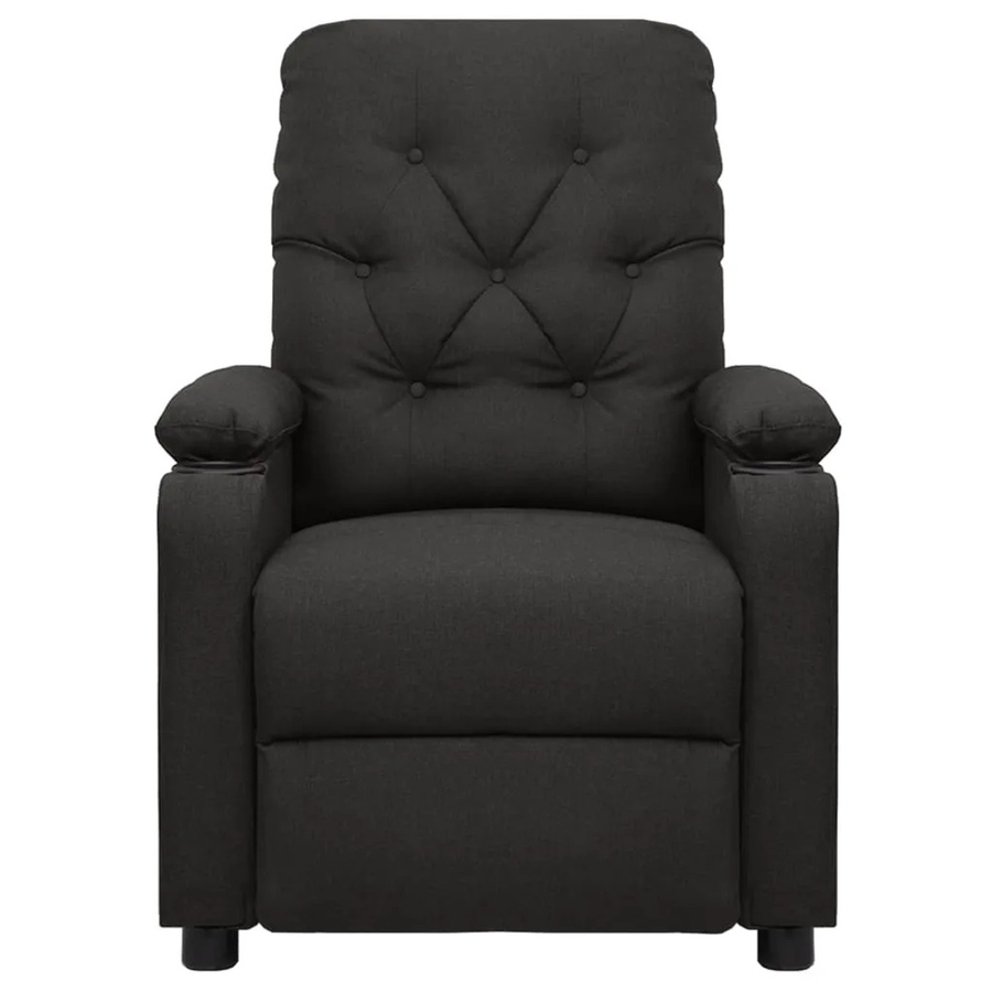 vidaXL Massagesessel Modell 18 in Schwarz aus Stoff mit Armlehnen - Bild 2