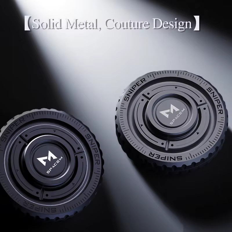 YIJOO 3-in-1 Fidget Spinner Set aus Metall in Schwarz zur Angstlinderung und Stressreduzierung - Bild 3