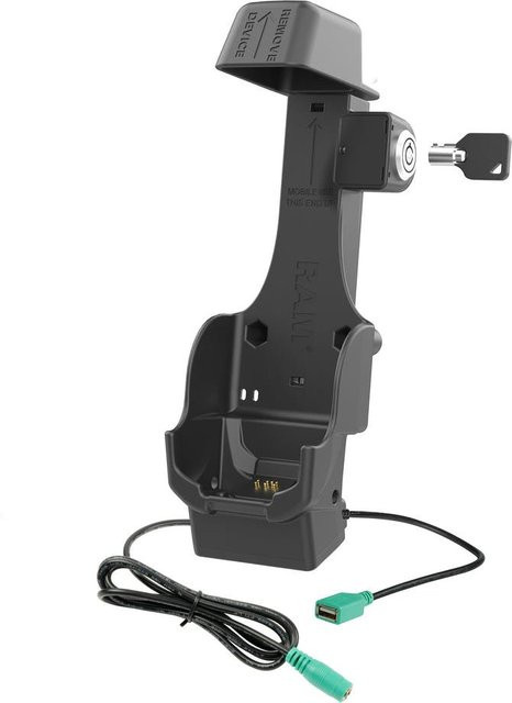 RAM Mounts Form-Fit Halteschale mit Schlüsselverriegelung für Zebra TC8300 in Schwarz - Bild 1