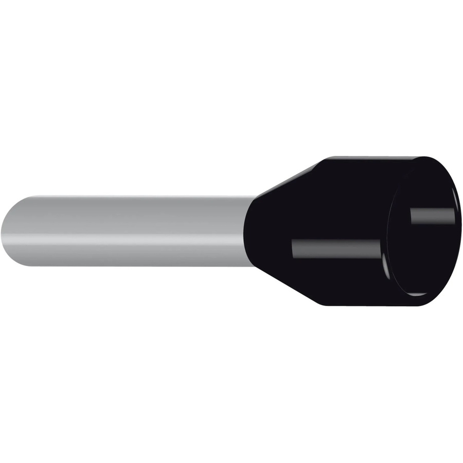 Hilpress Aderendhülsen isoliert Schwarz 1,5 mm² x 14 mm, 100 Stück - Bild 2