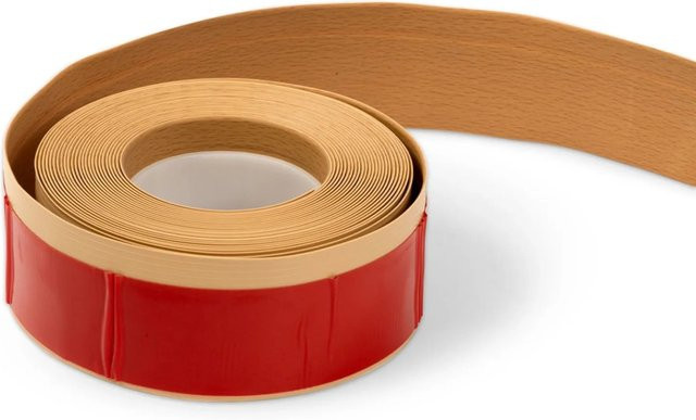 KARAT Sockelleiste Oslo aus PVC in Buche-Hell, selbstklebend und zuschneidbar, 25 Meter - Bild 1