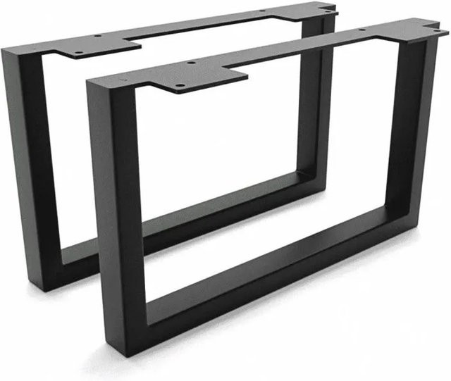 HEVVA Möbelfüße GRAZ 2er Set Schwarz Höhe: 20 cm, Tiefe: 35 cm - Bild 1