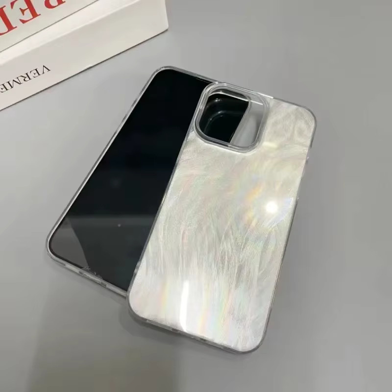 Xiaomi Poco C85 4G Handyhülle in Silber Laser Farbverlauf mit sturzsicherer Hartschale - Bild 2