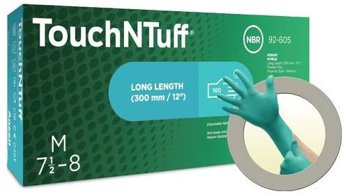 Ansell Nitril Einweghandschuhe Blau Größe L, 100 Stück - Bild 1