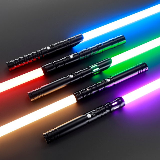 DamienSaber Force Heavy Dueling Light Sabre, Motion Control, Unendlicher Farbwechsel, mit 34-Ton-Schriftarten, Sensitive Smooth Swing - Bild 1
