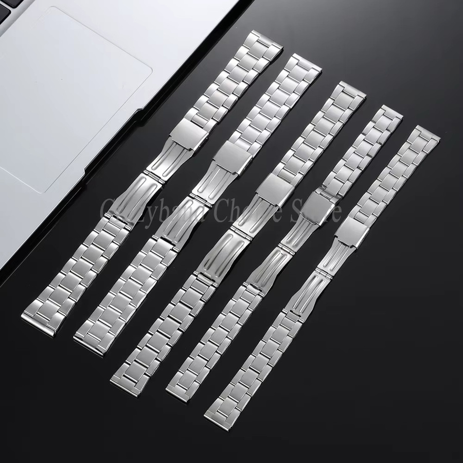 Uhrenarmband Edelstahl, Silber, Unisex, Faltschließe - Bild 2