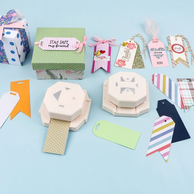 4-in-1 Eckenrunderschneider für Scrapbooking und DIY in Weiß - Bild 1