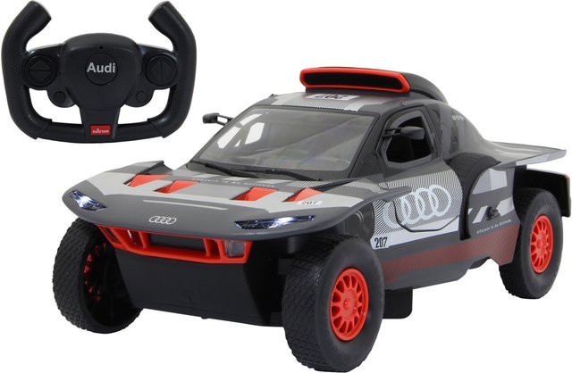 JAMARA Audi RS Q e-tron E2 Rallye Modell Maßstab 1:14 schwarz - Bild 1