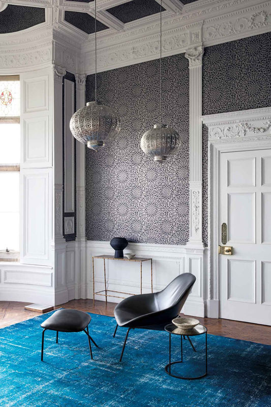 Cole & Son Tapete Medina in Pewter/Charcoal in Grau und Anthrazit - Bild 2