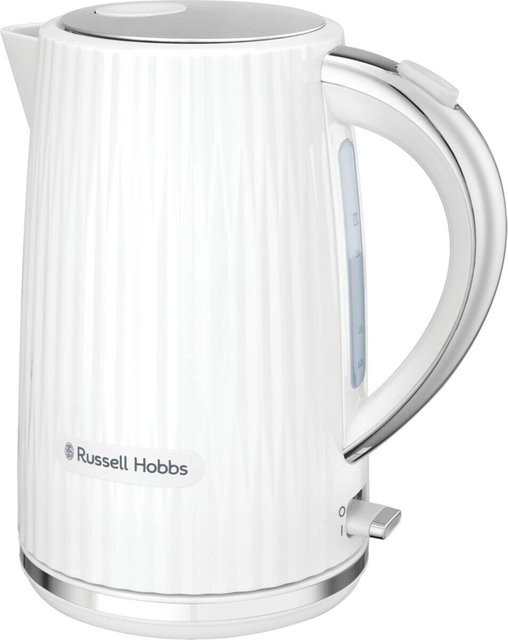 Russell Hobbs Eden Wasserkocher Weiß, 1,7 l mit Kalkfilter und Abschaltautomatik - Bild 1