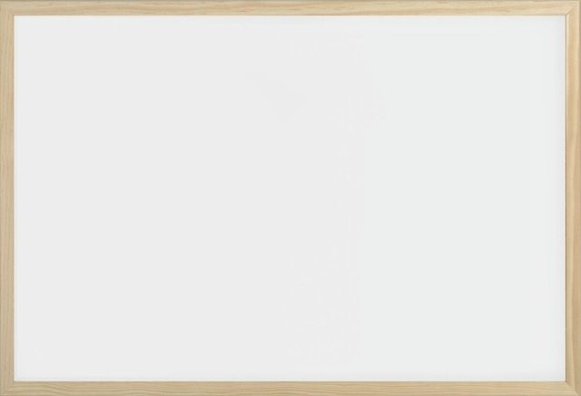 The Wall Magnet-Schreibtafel Whiteboard in Weiß mit Holzrahmen B: 60 cm, H: 40 cm - Bild 1