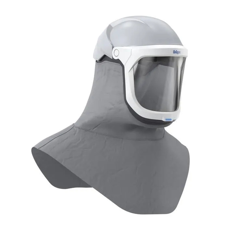 Dräger X-plore 8000 Helm mit PC-Visier und Schulterabschluss L3 Z in Grau - Bild 2