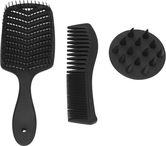 Koogeelife Haarkamm Set, 3 Stück, Schwarz - Bild 1