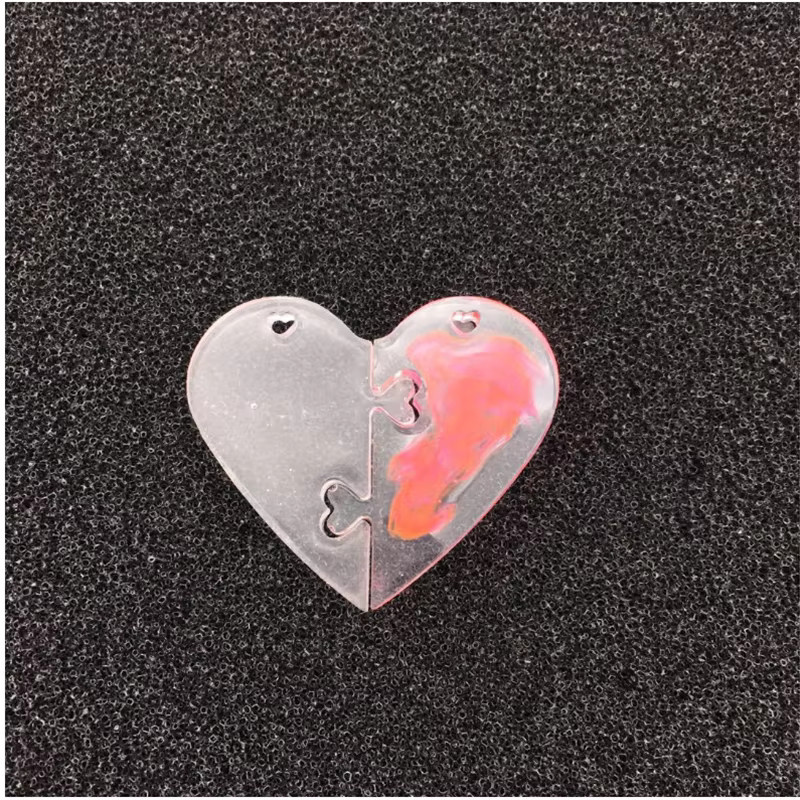 AGCFABS Set Herzschlösser Anhänger, Flüssigsilikonform für DIY Charms - Bild 3